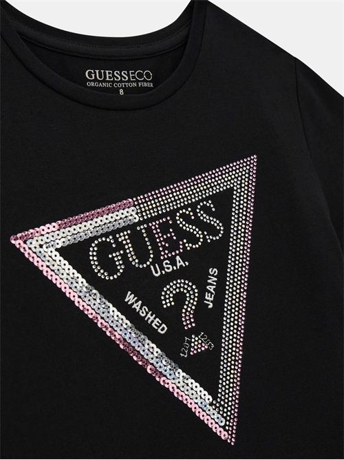 t-shirt girl black GUESS | J5RI12K6YW4/JBLK